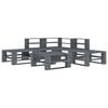 vidaXL 6 Piece Garden Pallet Lounge Set Wood Grey