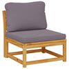 vidaXL 4 Piece Garden Lounge Set with Cushions Solid Wood Acacia