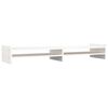 vidaXL Monitor Stand White 100x27x15 cm Solid Wood Pine