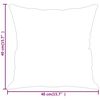 vidaXL Throw Pillows 2 pcs Light Grey 40x40 cm Fabric