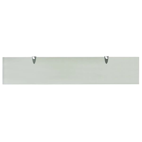 vidaXL Floating Shelves 2 pcs Glass 100x20 cm 8 mm
