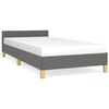 vidaXL Bed Frame without Mattress Dark Grey King Single Size Fabric
