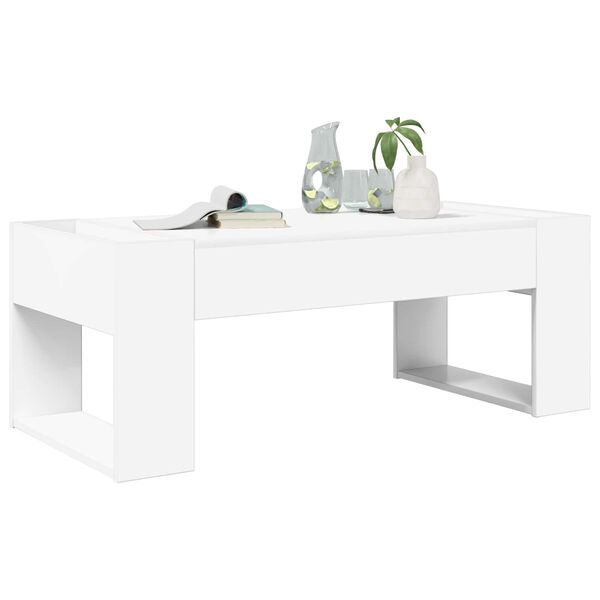 vidaXL Coffee Table White 110 x 50 x 41 cm Engineered Wood