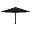 vidaXL Garden Parasol Black 248 x 248 x 148 cm Polyester and Steel