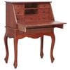 vidaXL Secretary Desk | Brown | Solid mahogany wood | 78x42x103 cm