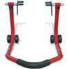 vidaXL Motorcycle Front Stand Red