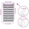 vidaXL Zebra blind 90.9x150 cm Fabric Width 86.7 cm white