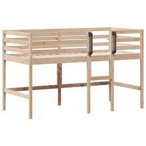vidaXL Kids' Loft Bed without Mattress 92x187 cm Single Solid Wood Pine