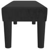 vidaXL Bench Black 100x30x30 cm Velvet