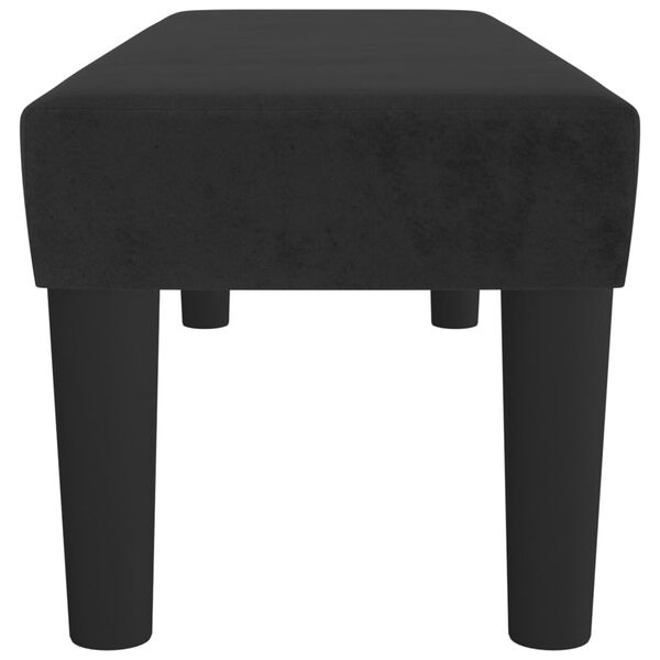 vidaXL Bench Black 100x30x30 cm Velvet