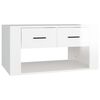 vidaXL Coffee Table High Gloss White 80x50x40 cm Engineered Wood