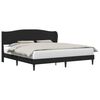 vidaXL Bed Frame with Headboard Black 180 x 200 cm Faux Leather