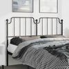 vidaXL Metal Replace Headboard Black 150 cm