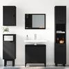 vidaXL Sink Cabinet Black 58x33x60 cm Engineered Wood