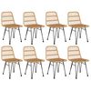 vidaXL 9 Piece Garden Dining Set Poly Rattan