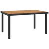 vidaXL Garden Table | Brown | Aluminium with coating | 140 cm x 90 cm x 74 cm