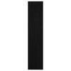 vidaXL Book Cabinet/Room Divider Black 100x30x135.5 cm Solid Pinewood