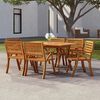 vidaXL Garden Table 150x90x75 cm Solid Wood Acacia
