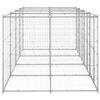 vidaXL Outdoor Dog Kennel Galvanised Steel 9.68 m²