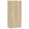 vidaXL Wardrobe | Sonoma oak | Engineered wood | Compact | Wardrobe