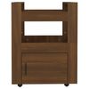 vidaXL Kitchen Trolley Brown Oak 60x45x80 cm Engineered Wood