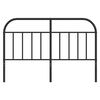 vidaXL Metal Replace Headboard Black 135 cm