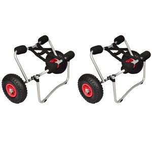 vidaXL Kayak Trolleys 2 pcs Aluminium