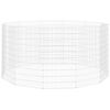 vidaXL Free Range Animal Enclosure 12-Panel 54x100 cm Galvanised Iron