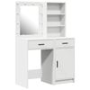 vidaXL Dressing Table Set 2 pcs White Engineered Wood