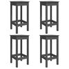 vidaXL 5 Piece Garden Bar Set Grey Solid Wood Pine