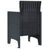 vidaXL Garden Chair 4 pcs Anthracite 53 x 49 x 85 cm Polypropylene