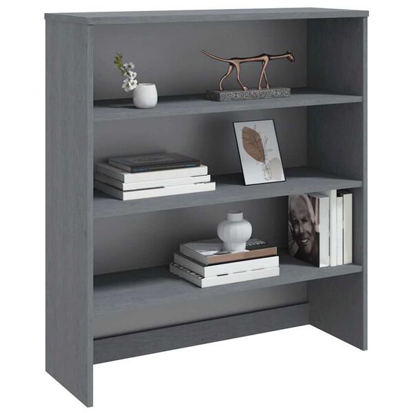 vidaXL Top for Highboard HAMAR Dark Grey 90x30x100cm Solid Wood Pine
