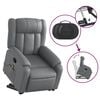 vidaXL Electric Massage Recliner Chair Grey Faux Leather
