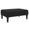 vidaXL Footstool | Black | Polyester | Compact | Footstool | Rectangular
