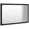 vidaXL Bathroom Mirror Black 60x1.5x37 cm Engineered Wood