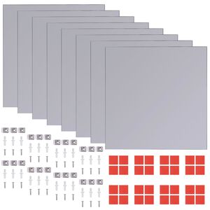 vidaXL Mirror Tile | Set of 8 | High-quality glass | Small | Decorative Inlays