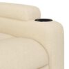 vidaXL Stand up Massage Recliner Chair Cream Fabric