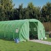 vidaXL Greenhouse with Steel Frame Green 66 m&sup2; 22x3x2 m