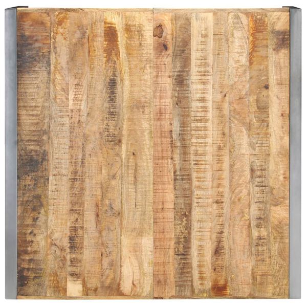 vidaXL Coffee Table 120x120x40 cm Rough Mango Wood