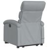 vidaXL Stand up Massage Recliner Chair Light Grey Fabric
