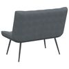 vidaXL Bench Dark Grey 110x74x84 cm Velvet