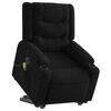 vidaXL Electric Stand up Massage Recliner Chair Black Fabric