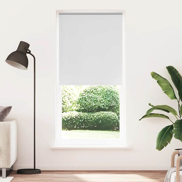vidaXL Roller blind blackout 124.4x230 cm Fabric Width 120 cm white
