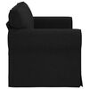vidaXL Sofa 140cm Black Metal