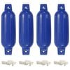 vidaXL Boat Fenders 4 pcs Blue &Oslash; 11x40 cm PVC