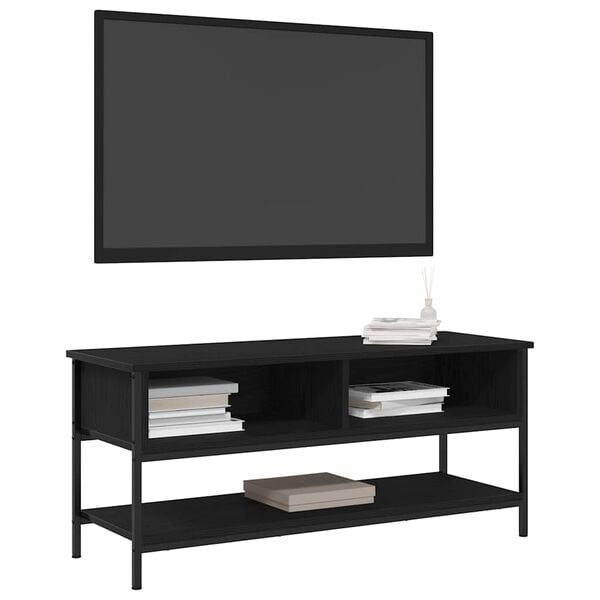 vidaXL TV Cabinet Set Black Oak 100 x 35 x 45 cm Engineered Wood