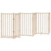 vidaXL Dog Gate with Door Foldable 6 Panels 300 cm Solid Wood Fir