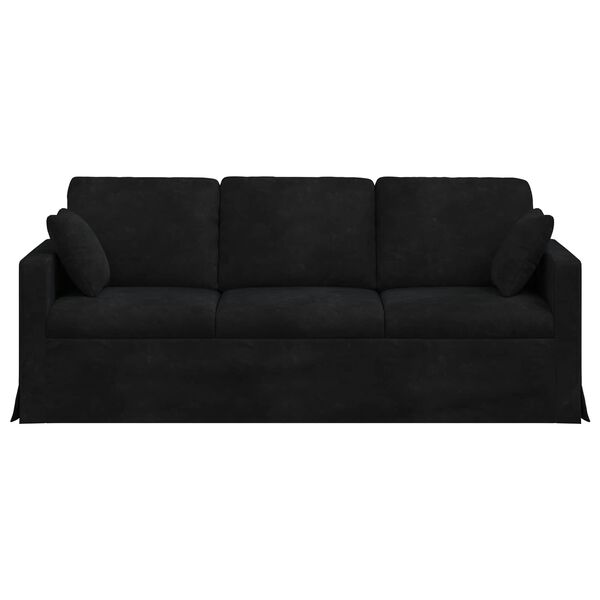 vidaXL Sofa Black Overall dimensions: 198 x 78 x 80 cm (W x D x H)