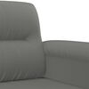 vidaXL 3 Piece Sofa Set with Cushions Dark Grey Microfibre Fabric