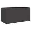 vidaXL Planter Black 62x30x29 cm Steel